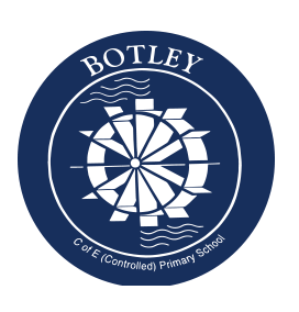The Botley school logo is on a blue background.