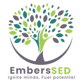 The logo for embersed ignite minds , fuel potential