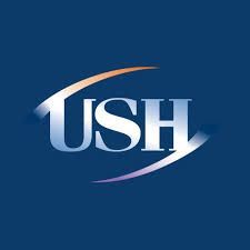 The ush logo is on a blue background.