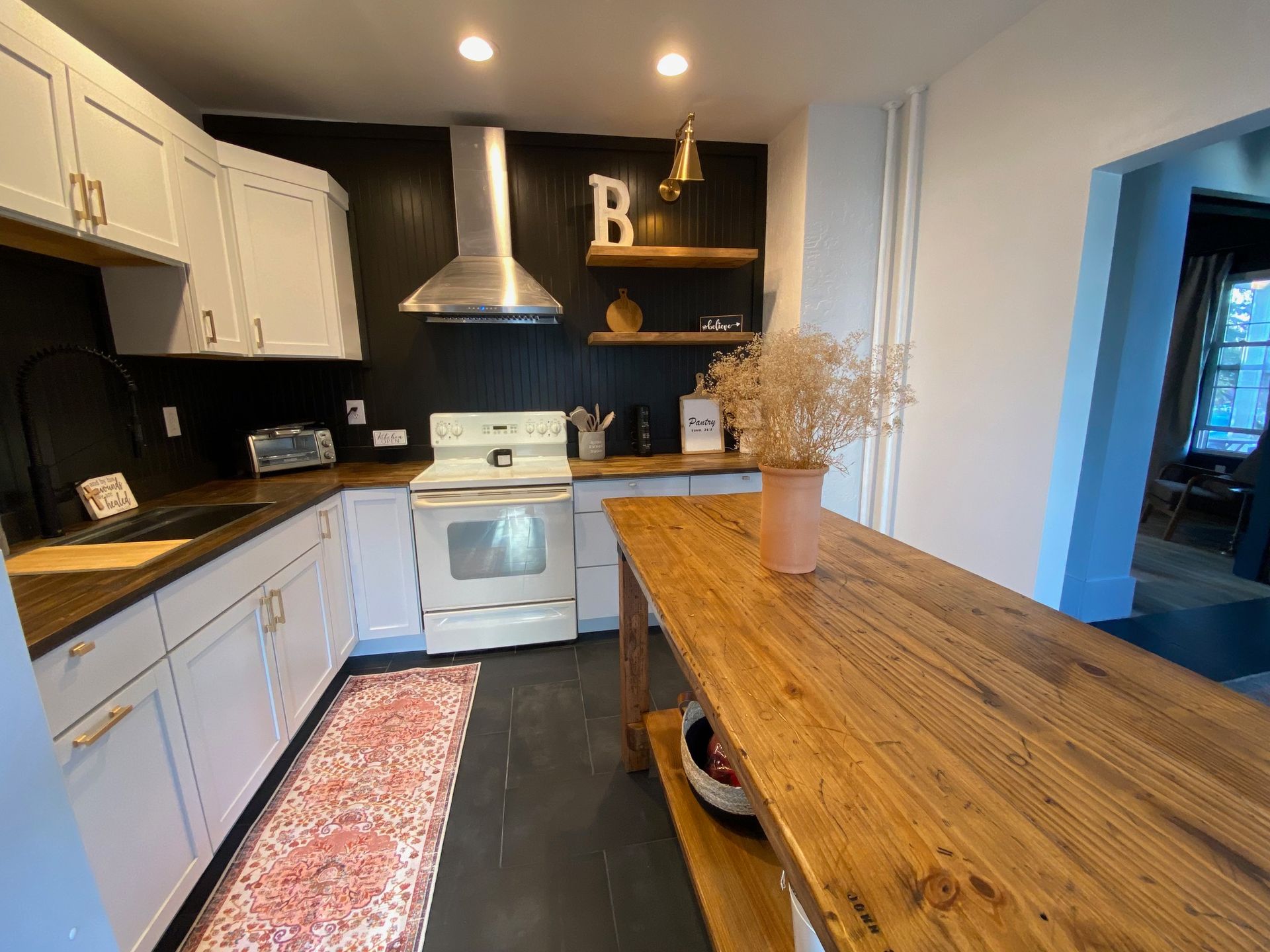 Custom Island French Draper's Table