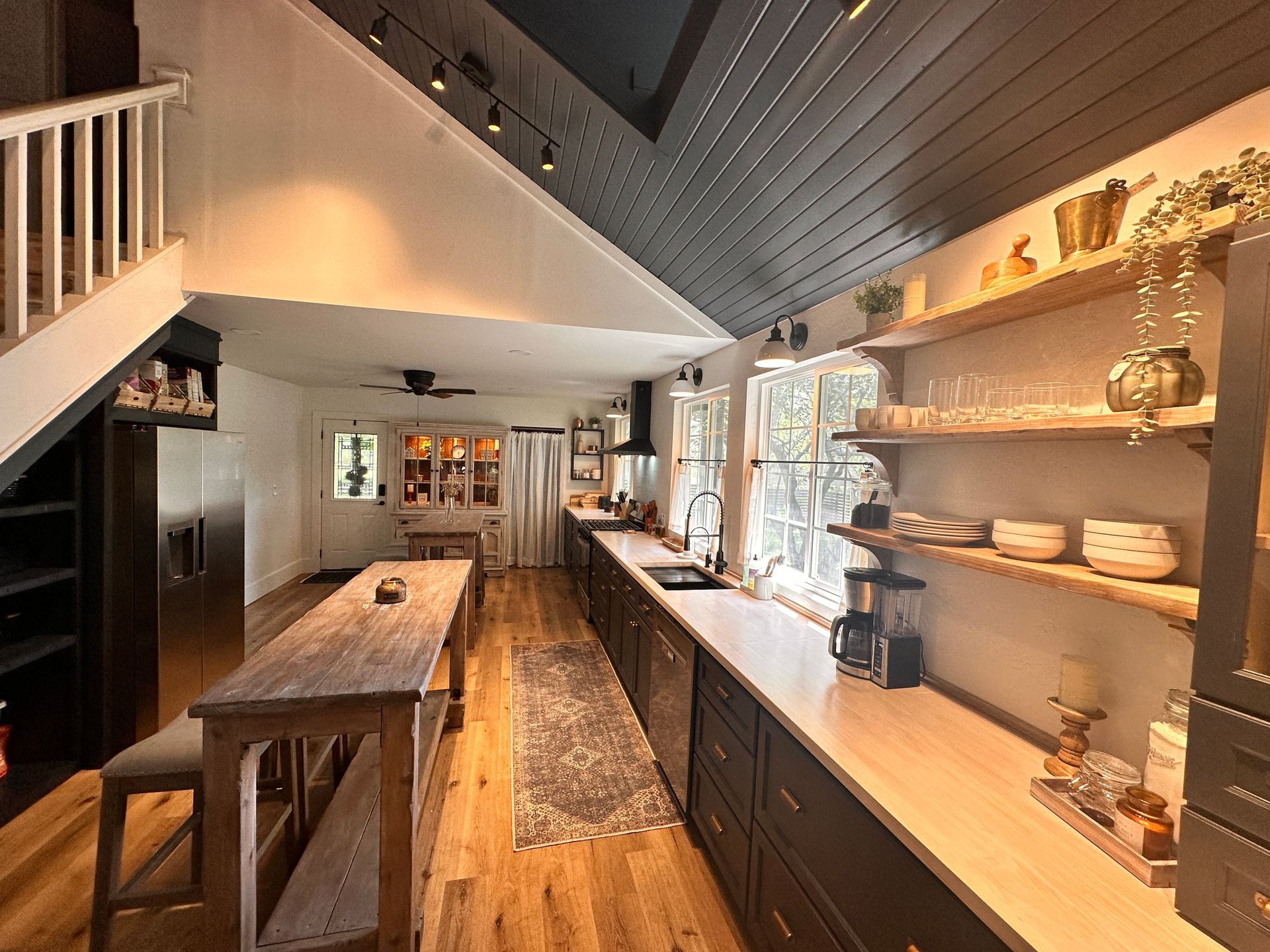 French country kitchen remodel with a splash of modern