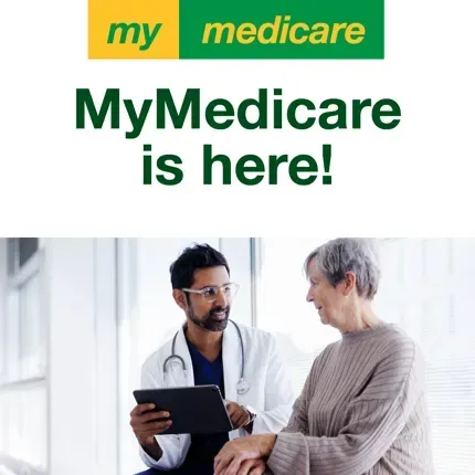 A doctor is talking to an elderly woman about medicare A doctor is talking to an elderly woman about medicare