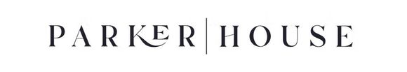 Logo for Parker House. Text in a serif font, with a stylized 'K'. Vertical line separates 