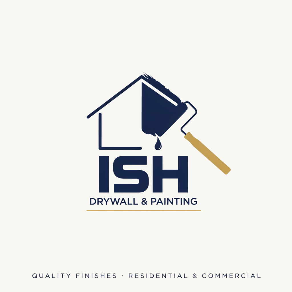 LocalSplash Painter logo with house and paint drips in blue, orange, and white