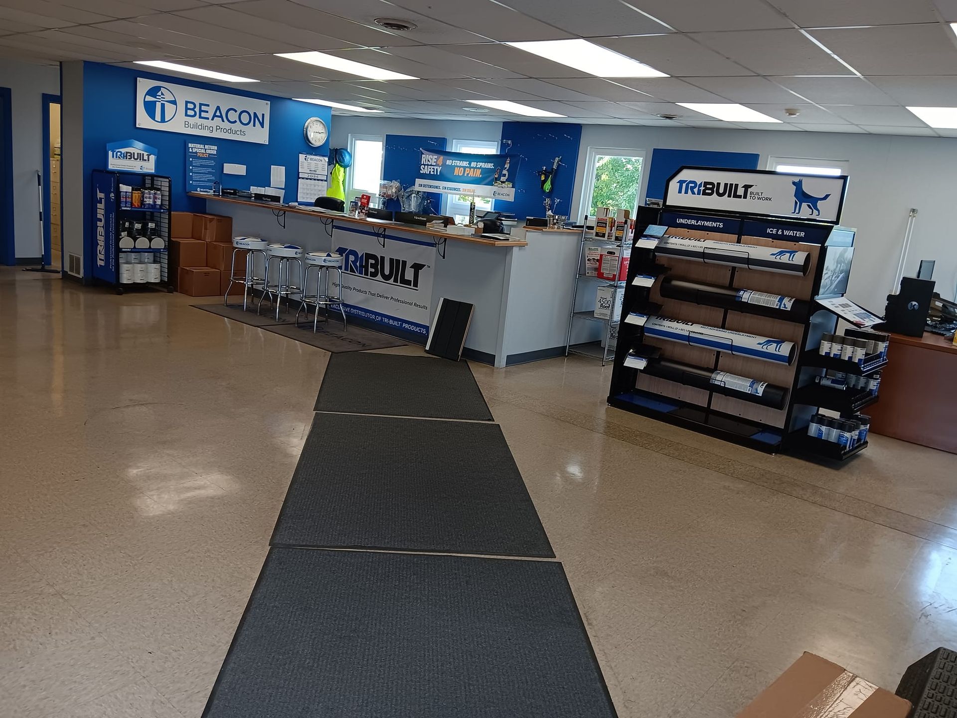 A store with a sign that says peacock on it