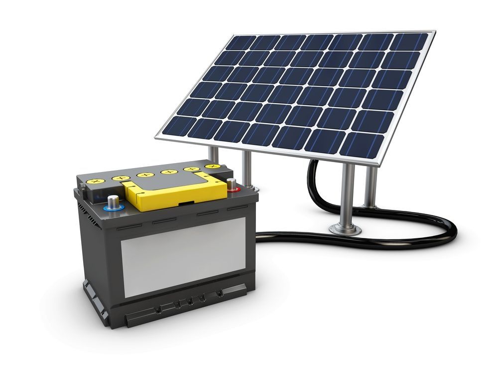 a Car Battery is Connected to a Solar Panel — Burnett Home Energy Centre in Bundaberg Central, QLD