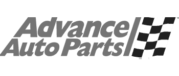 Advance Auto Parts logo with a checkered flag.