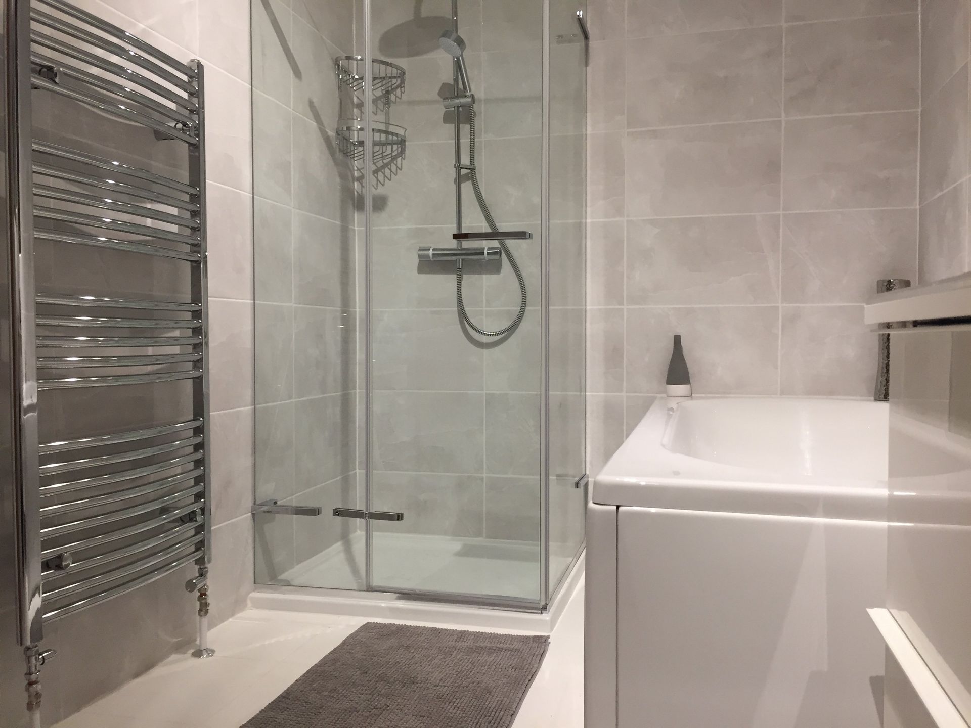 modern Grey bathroom peterborough