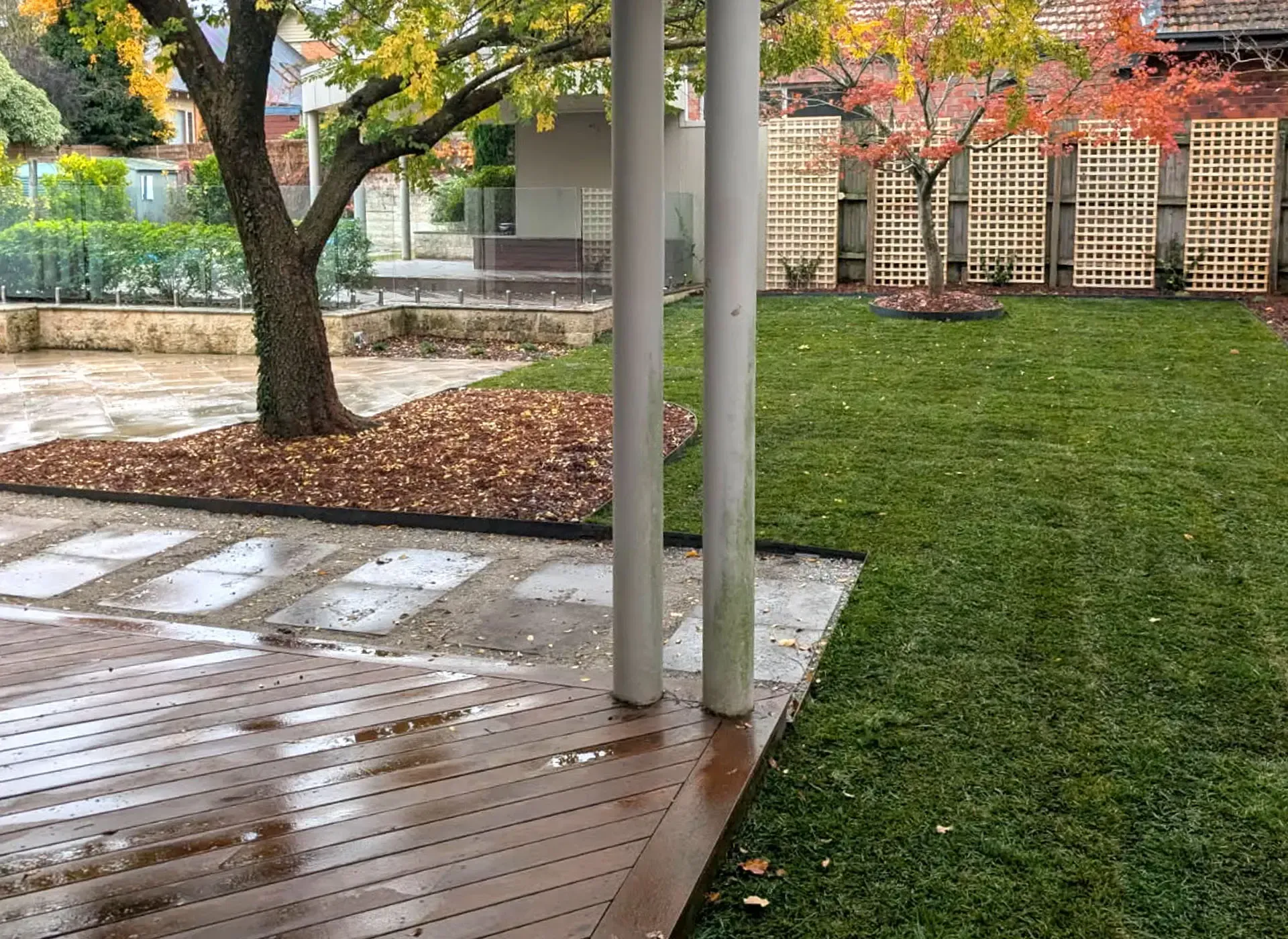 Landscaping Ballarat - Kanga Digit Lake Gardens - irrigation, plants, edging, turf