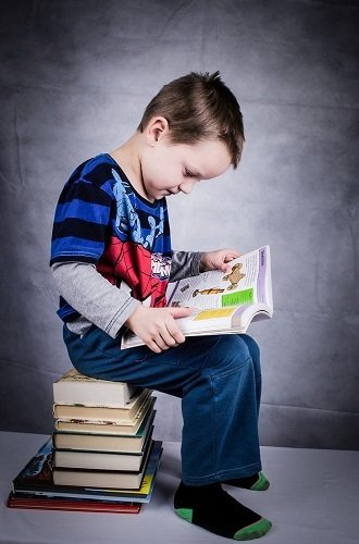 Young Child Reading Book