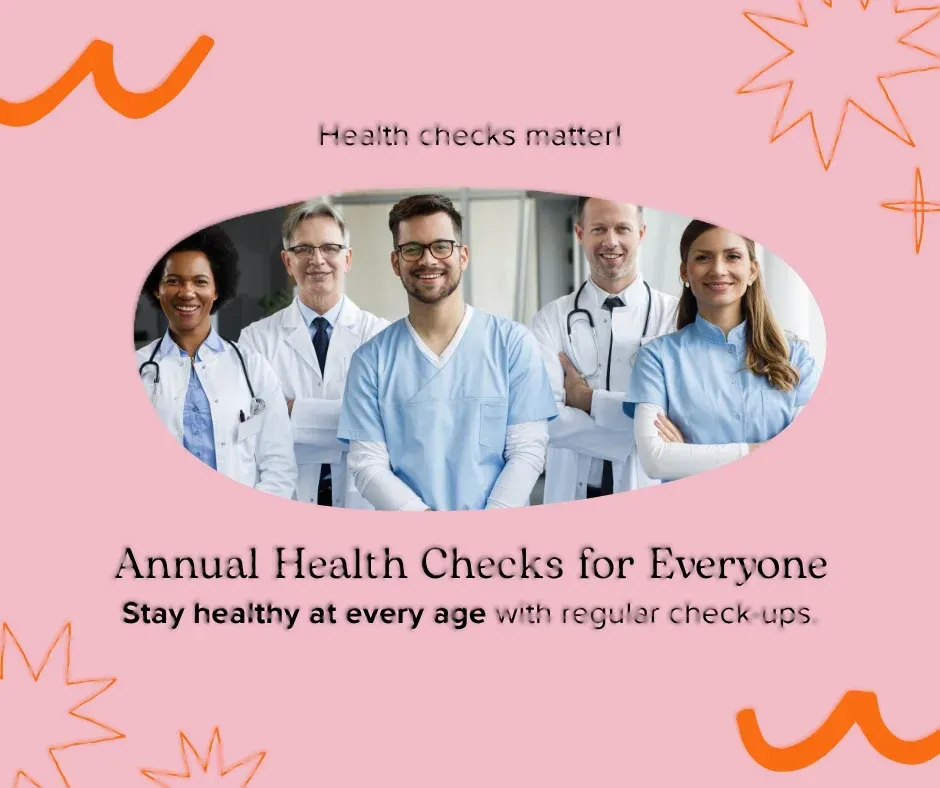 Professional medical team with warm smiles.
