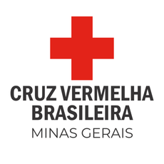 The logo for cruz vermelha brasileira minas gerais is a red cross on a white background.
