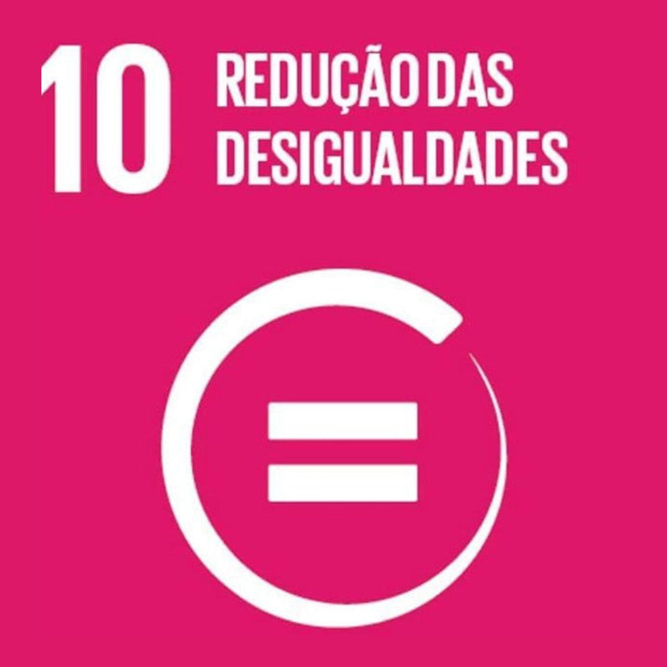 Logotipo da ONU para o Objetivo de Desenvolvimento sistentável 10