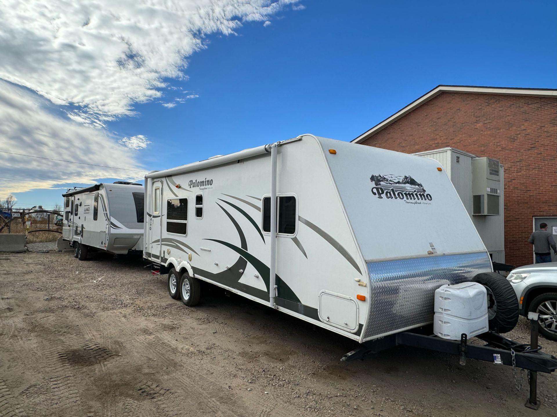 We repair and service fifth-wheel campers