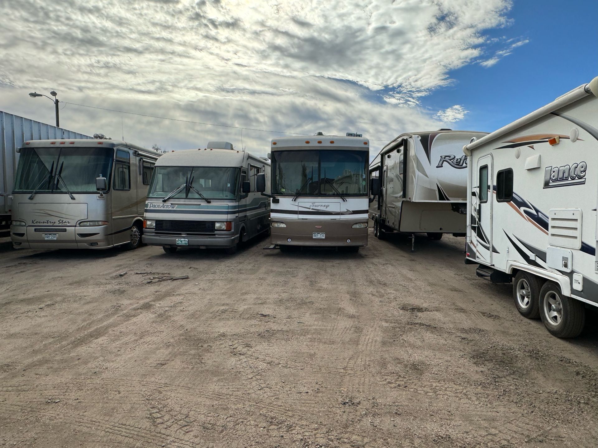 Locked storage yard at Jefe's RV Service