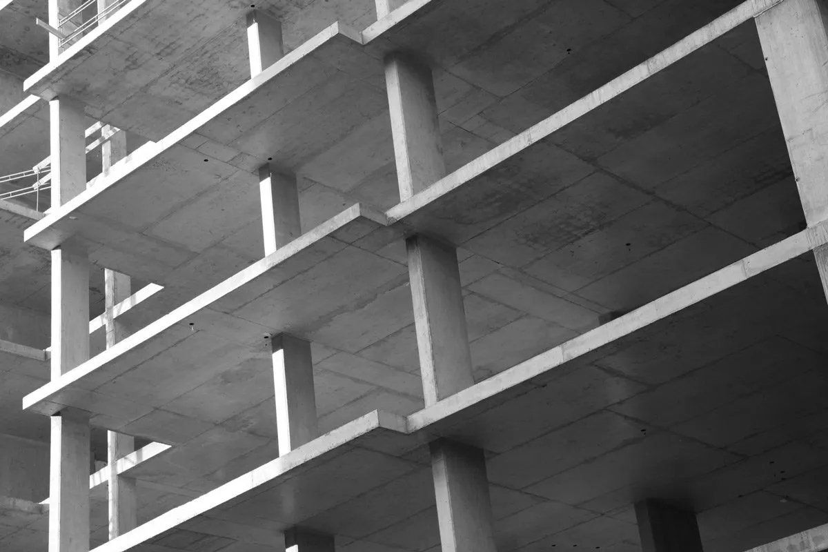 Underconstruction concrete building