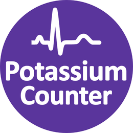 Potassium counter and tracker app icon