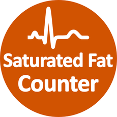Saturated fat counter and tracker app icon