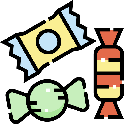 Candies, sweets. Ultraprocessed food High sugar
