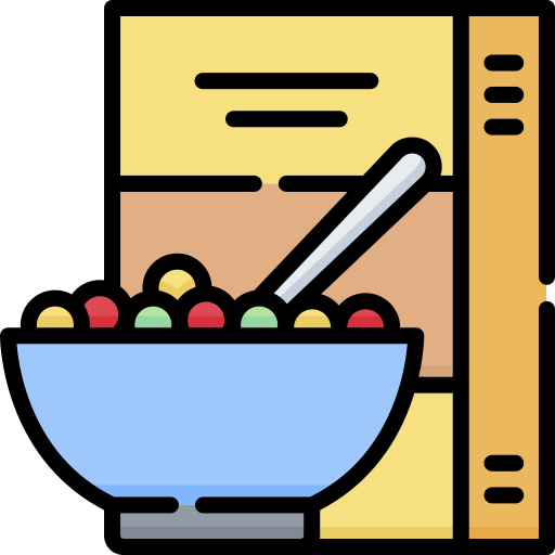 Ultraprocessed breakfast cereals. high sugar, high salt, refined grain