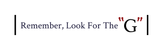 remember, look for the g