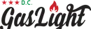 Logo of GasLight D.C. with three red stars and a flame icon.