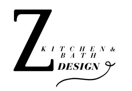 Logo for Z Kitchen & Bath Design; features a large black