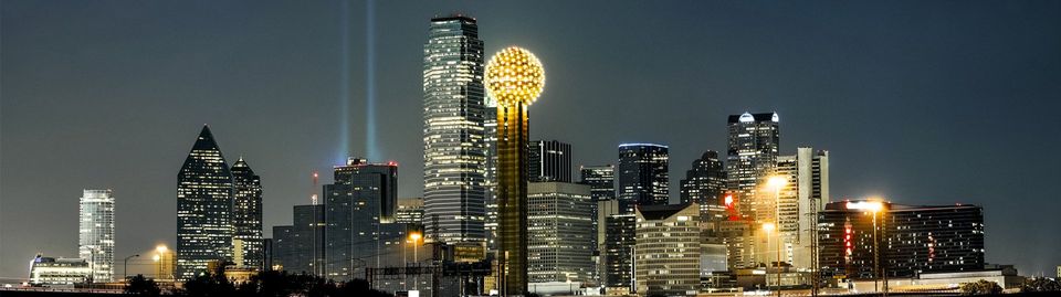 Dallas texas at night