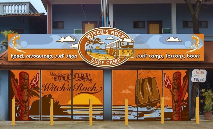 In honor of the original bus, we created this outside display that captured the old-school essence of our business. 