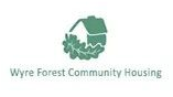 A green house with a green leaf, Wyre Forest Community Housing Logo