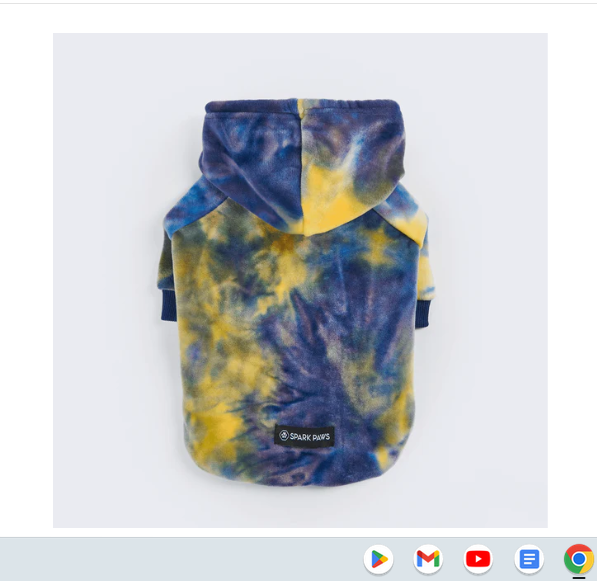 Spark Paws Velvet Nova Dog Hoodie