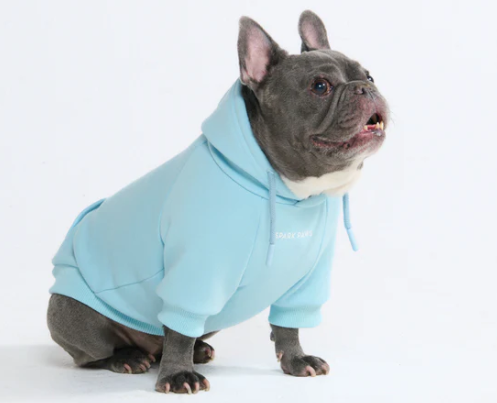 Essential Dog Hoodie-Baby Blue