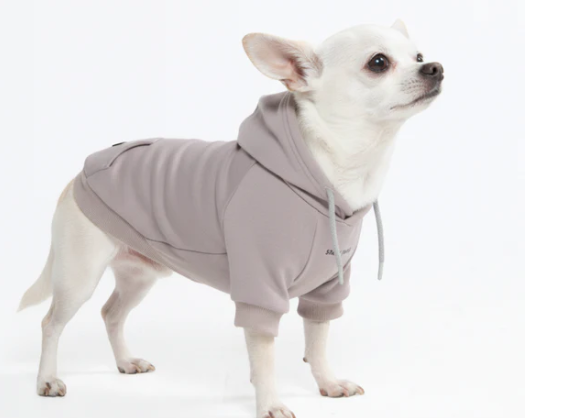 Essential Dog Hoodie-Clay