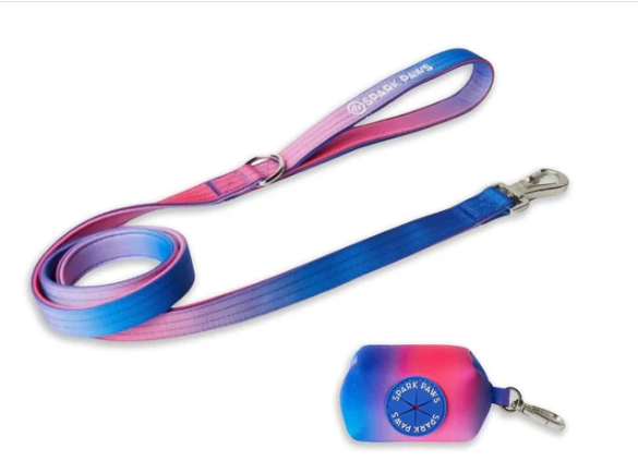 Leash and Poop Bag Holder Set-Snow Cone