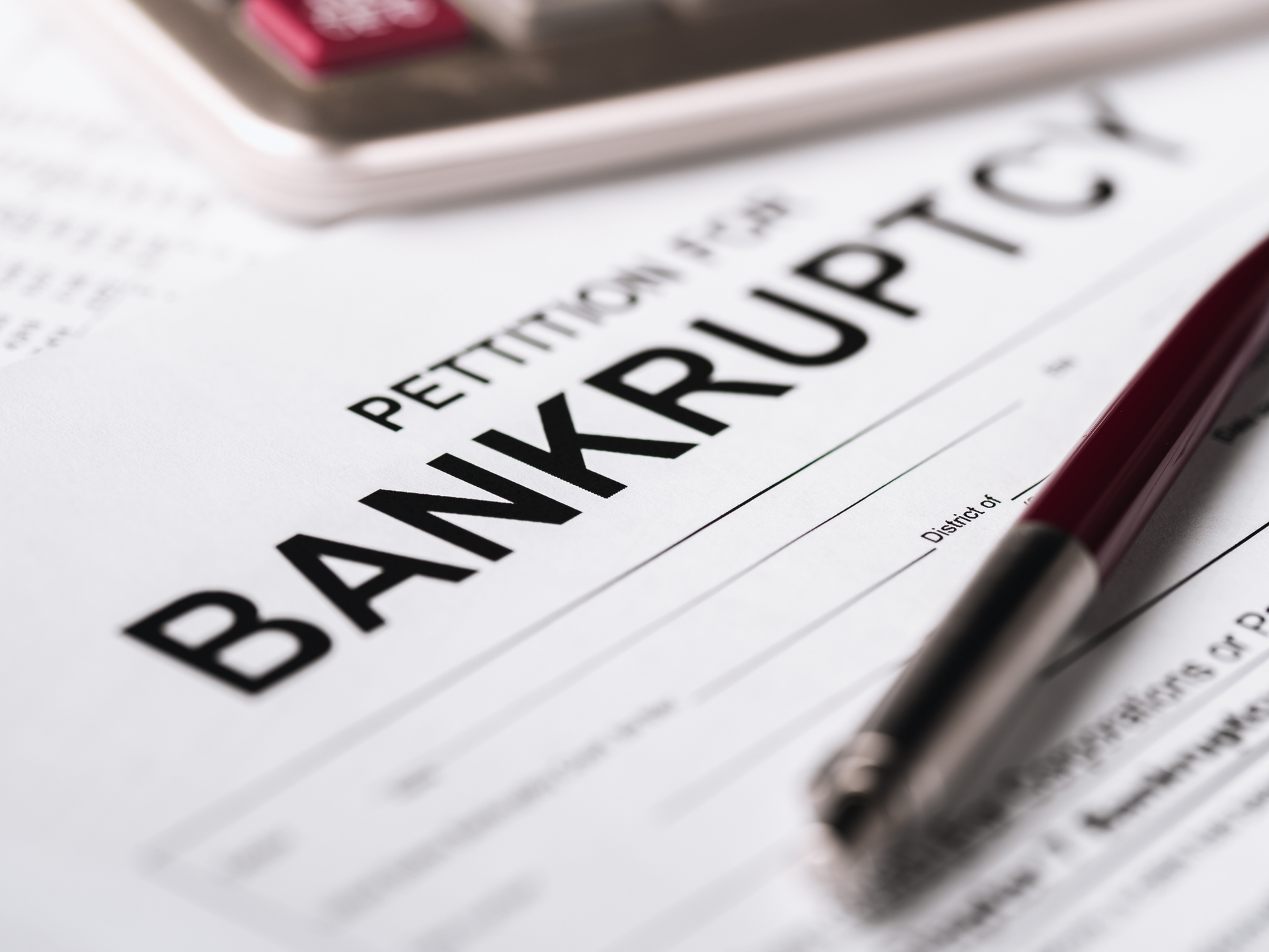 petition for bankruptcy: landlord preparation for tenants going out of business