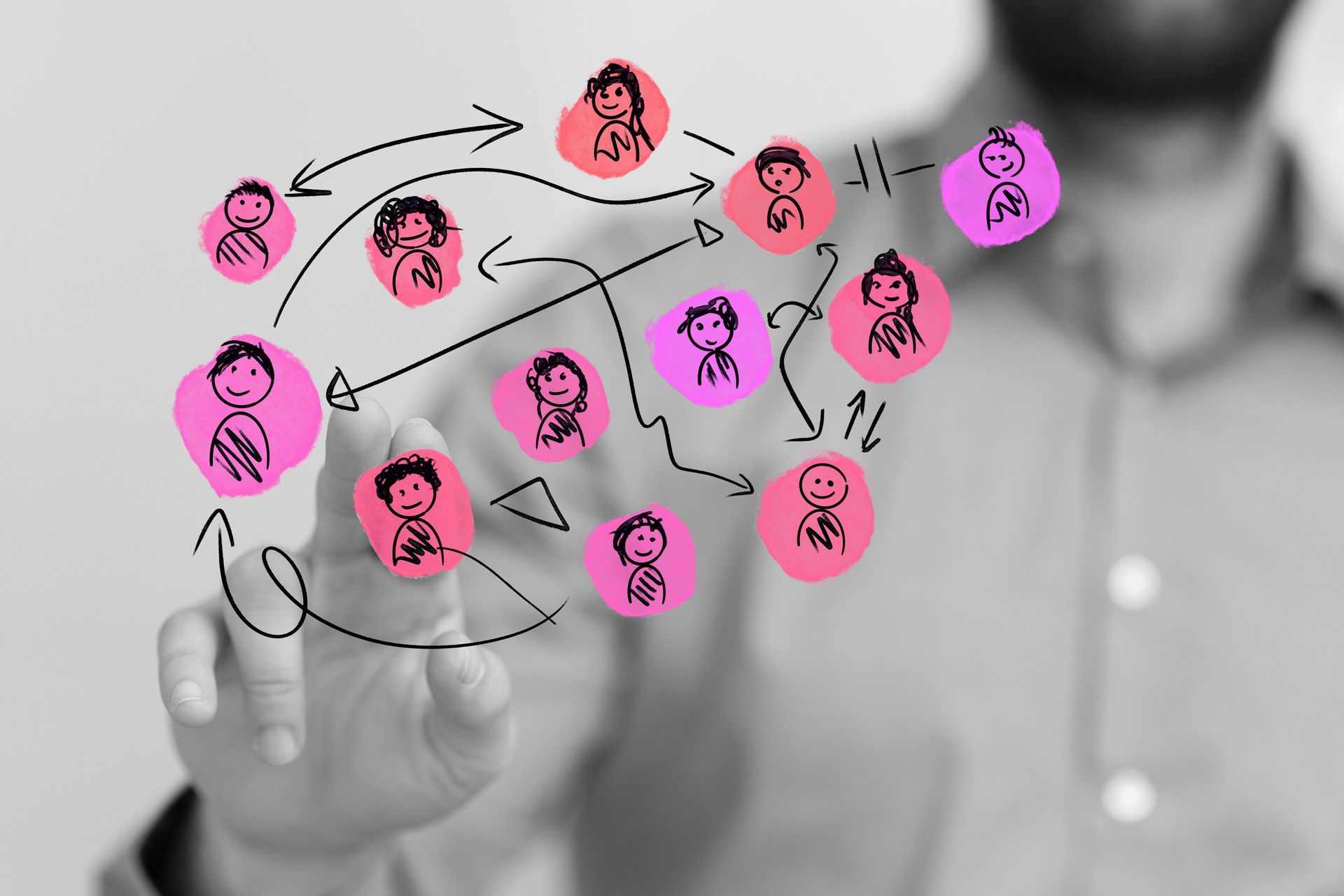 Pangea orange van with fleet vehicles in background