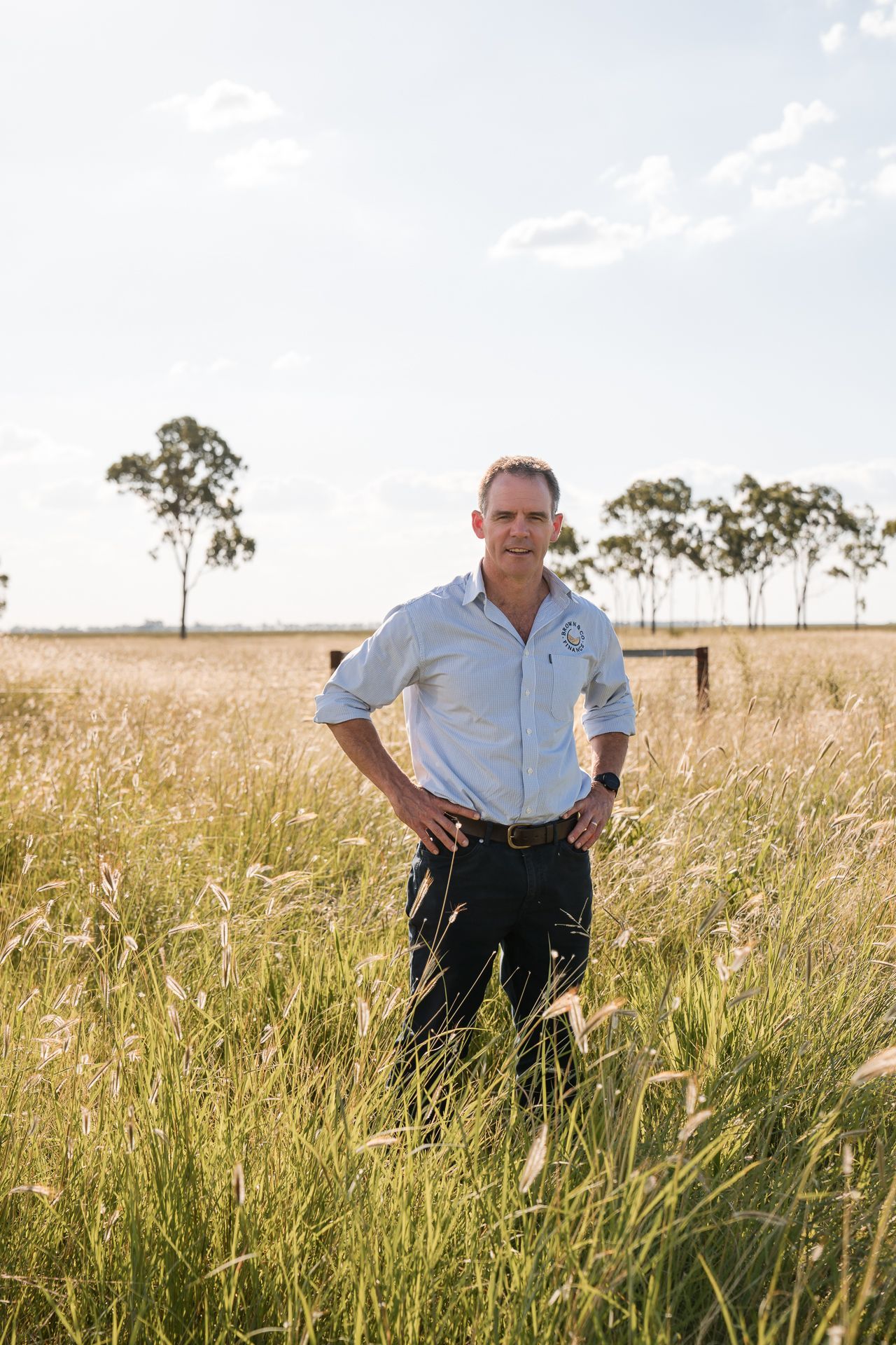 Brown in the middle of a wheat field — Brown & Co Finance in Toowoomba, QLD