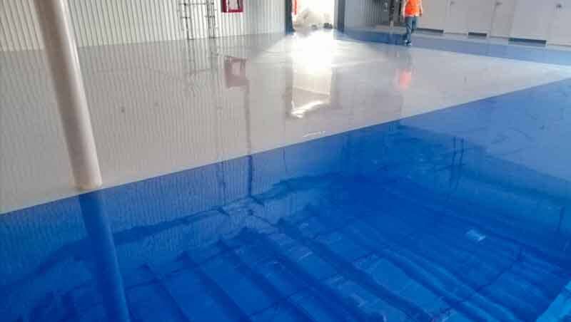 SUPERFICIES EFICIENTES - Pisos epóxicos color azul