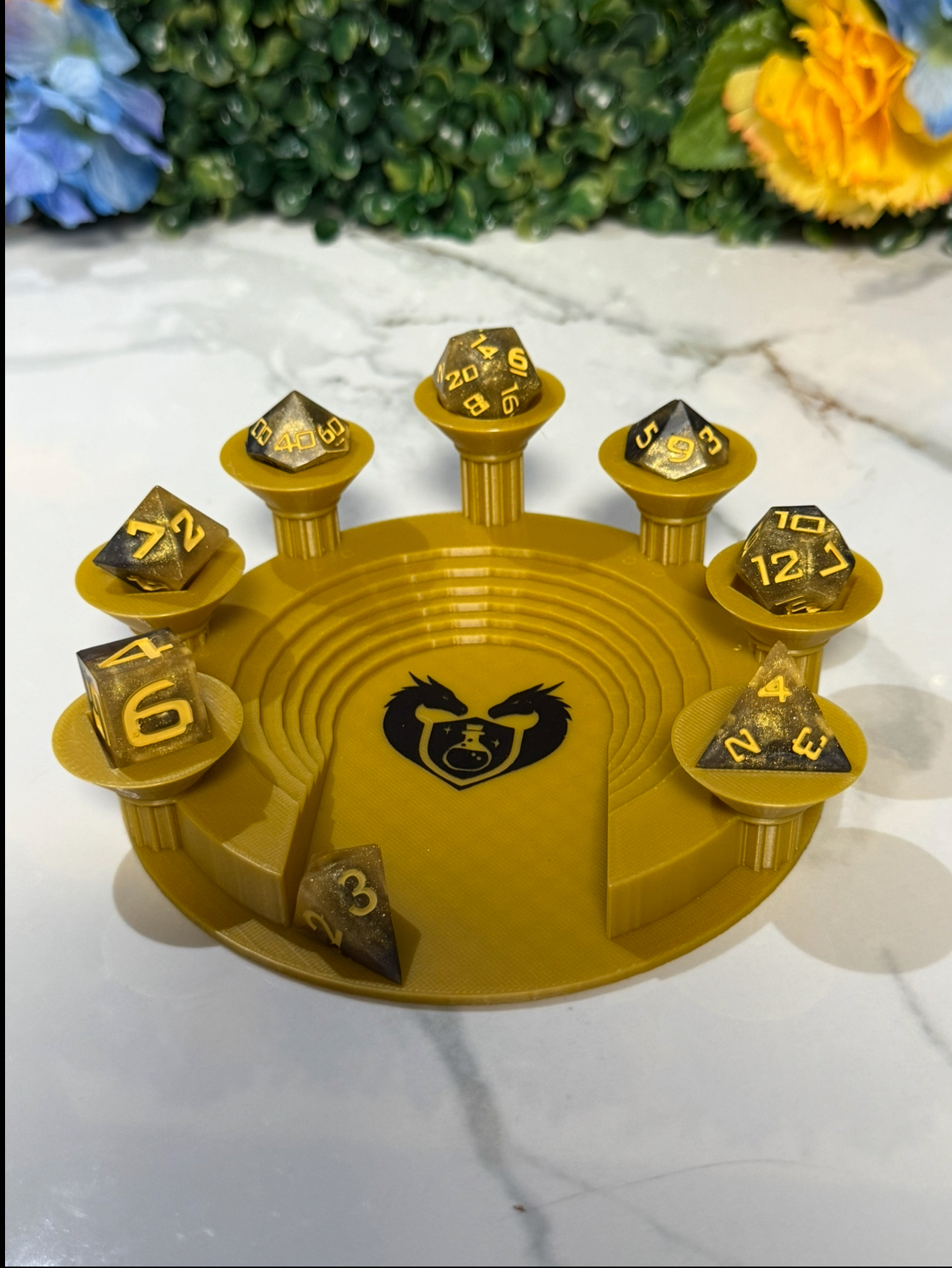 Hand Made Resin Dice - 8Pcs - Duality