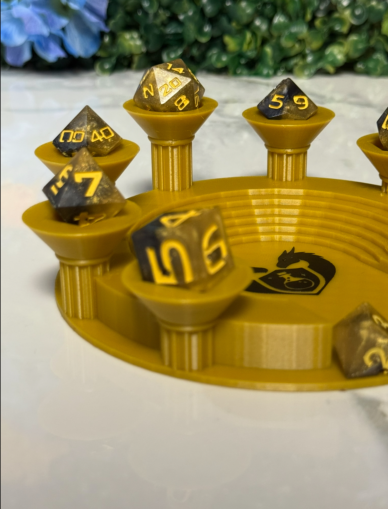 Hand Made Resin Dice - 8Pcs - Duality