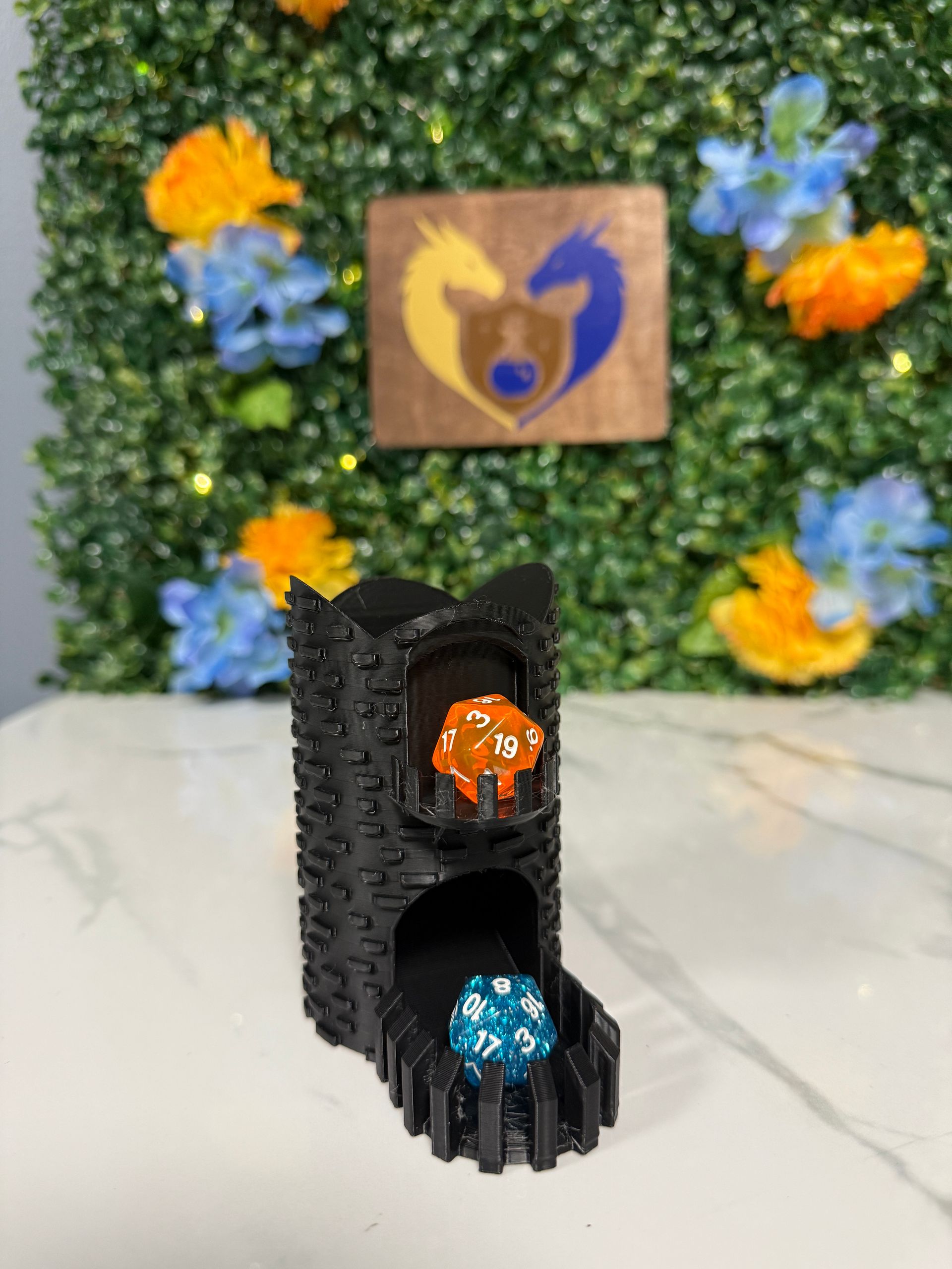 Medieval Castle Dice Tower Bag Hanger - UNPAINTED