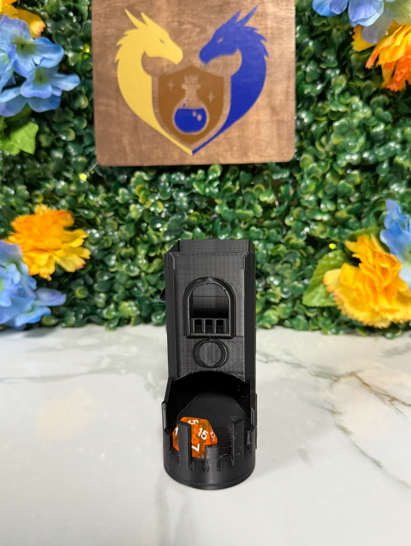 Gnome Tower Dice Tower Bag Hanger - UNPAINTED