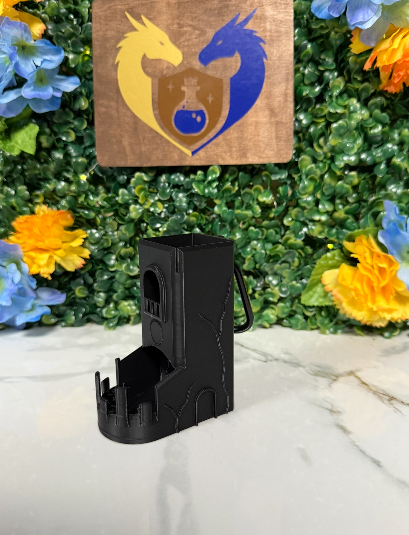 Gnome Tower Dice Tower Bag Hanger - UNPAINTED