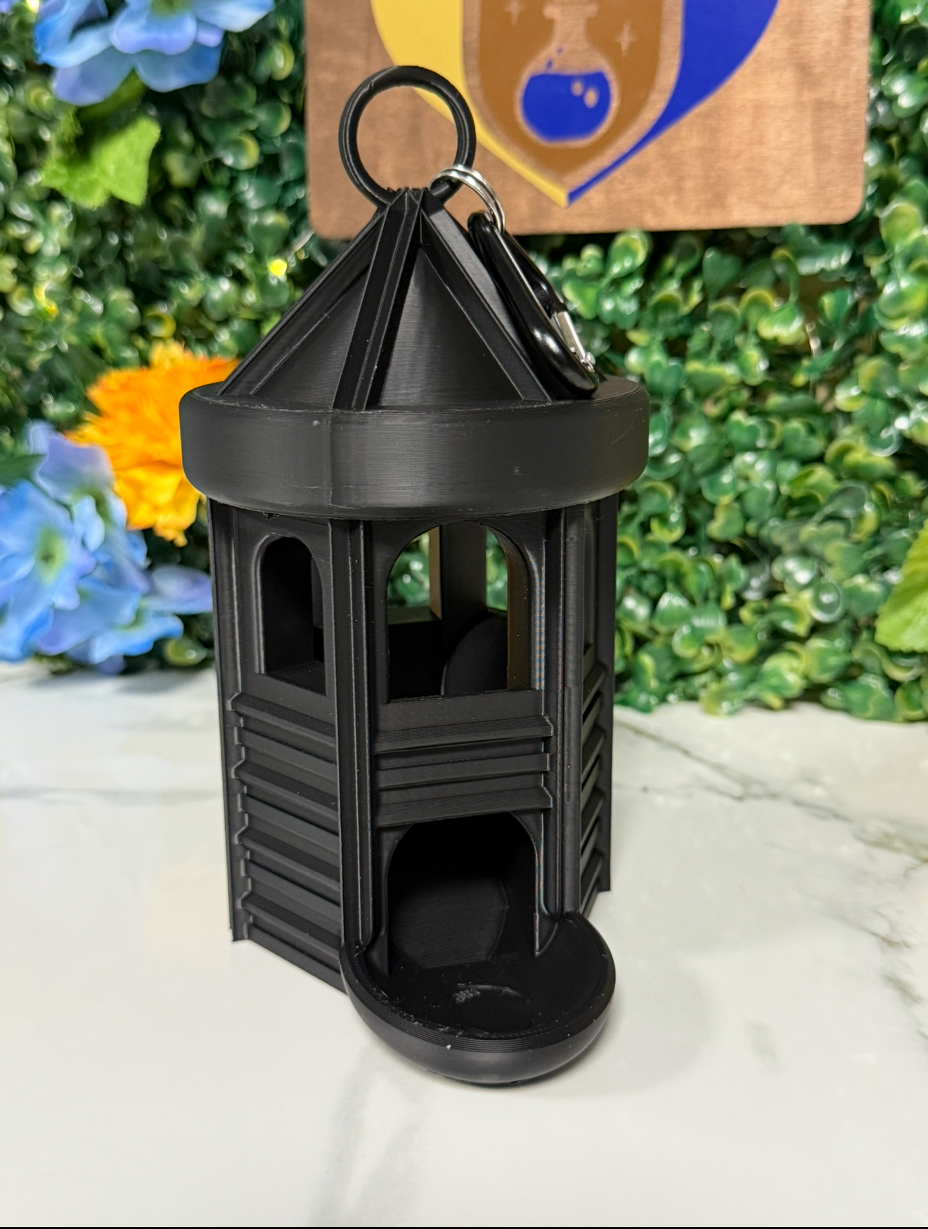 Moon Lantern Dice Tower Bag Hanger - UNPAINTED