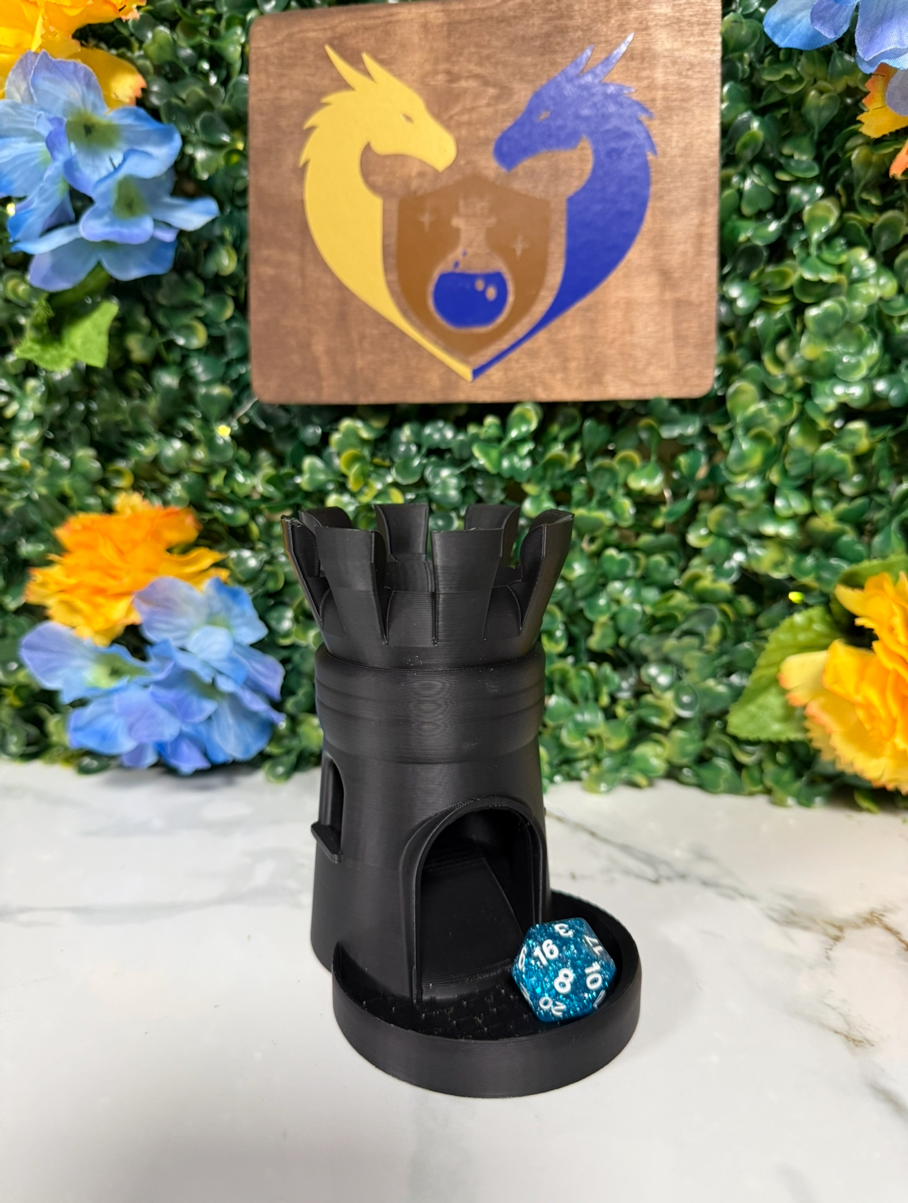 Pawn Castle Dice Tower Bag Hanger - UNPAINTED