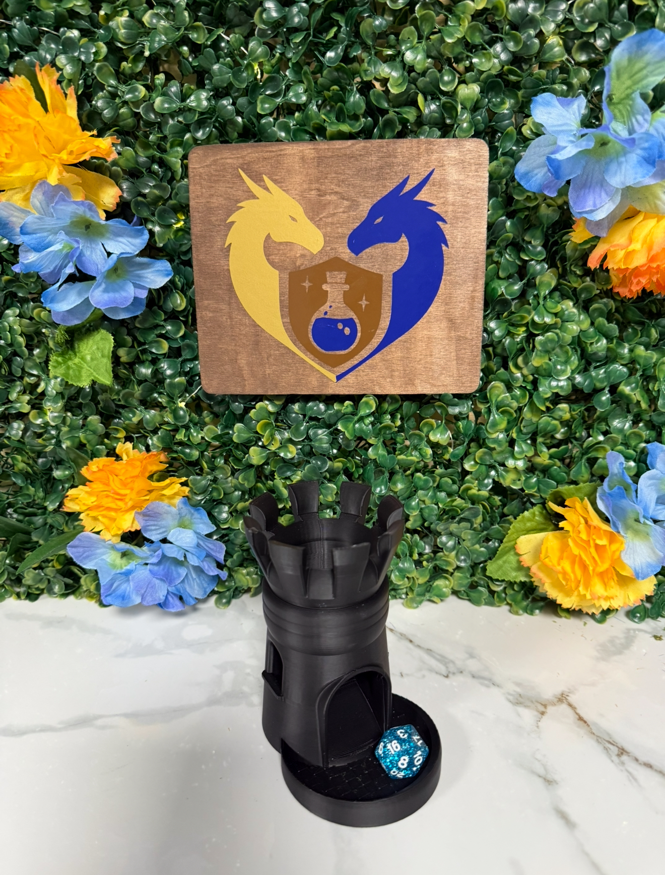 Pawn Castle Dice Tower Bag Hanger - UNPAINTED