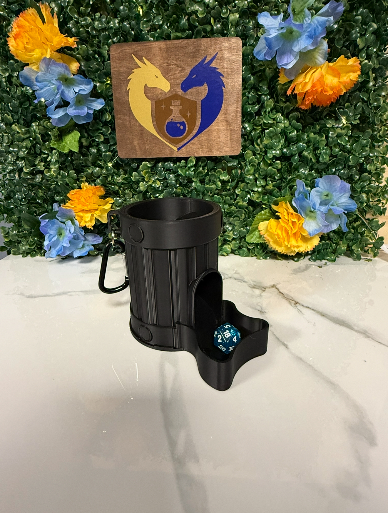 Tankard Dice Tower Bag Hanger - UNPAINTED