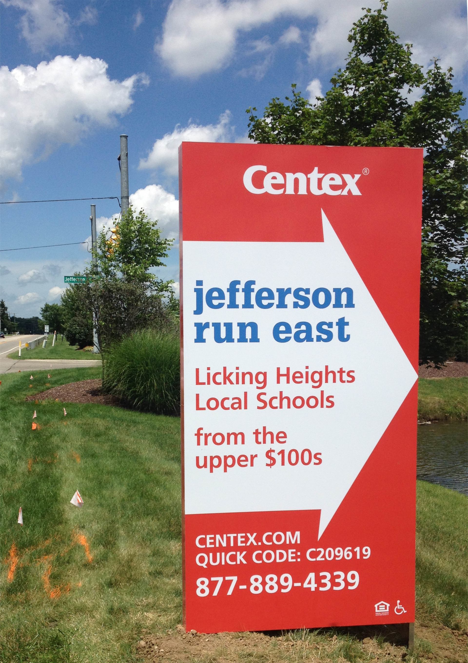 Sign company columbus ohio home builder signs