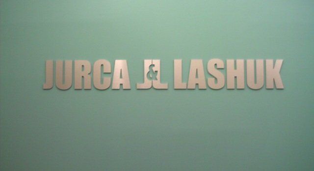 Sign company columbus ohio interior signage cut vinyl reception desk recognition wall