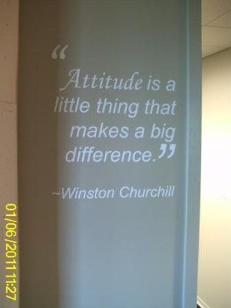 Sign company columbus ohio interior signage cut vinyl reception desk recognition wall